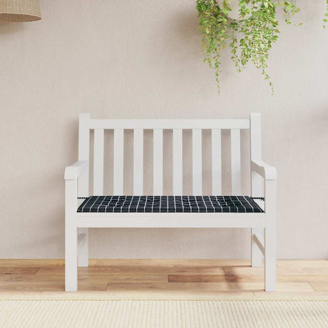 Vidaxx Garden Bench Pude Diamond Mønster 120x50x4 cm Oxford Stof sort sort