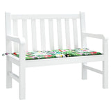 Vidaxl Garden Bench Pushion 120x50x4 cm Oxford stof Flerfarvet
