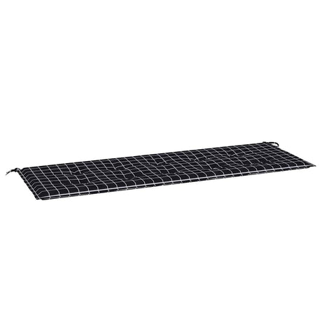 Vidaxx Garden Bench Pushion Diamond Mønster 150x50x4 cm Oxford Stof sort