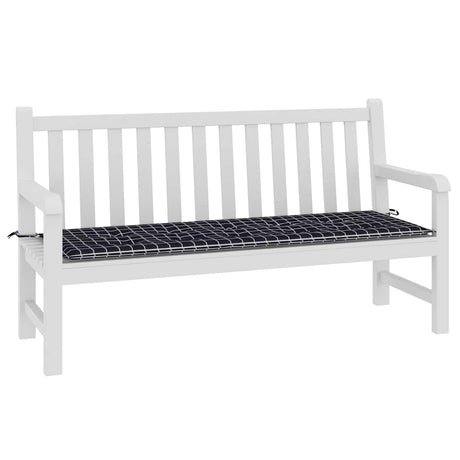 Vidaxx Garden Bench Pushion Diamond Mønster 150x50x4 cm Oxford Stof sort