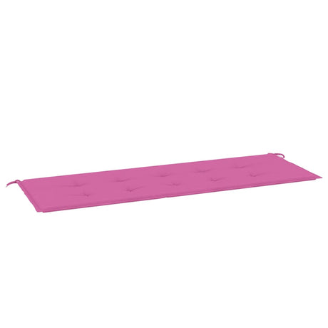 Vidaxl Garden Bench Pushion 150x50x4 cm Oxford stofrosa