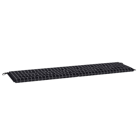Vidaxl bankkussen geruit zwart ruit 150 x 50 x 3 cm oxford stof