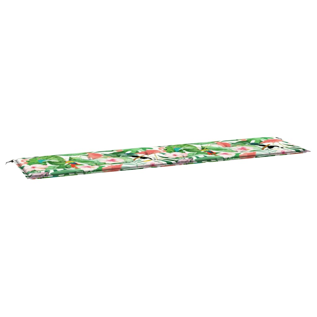 Vidaxl Garden Bench Pushion 200x50x4 cm stof Flerfarvet