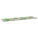 Vidaxl Garden Bench Pushion 200x50x4 cm stof Flerfarvet
