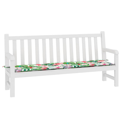 Vidaxl Garden Bench Pushion 200x50x4 cm stof Flerfarvet