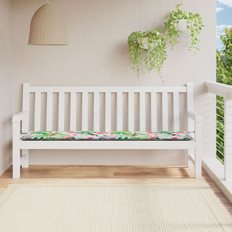 Vidaxl Garden Bench Pushion 200x50x4 cm stof Flerfarvet
