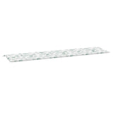 Vidaxl Garden Bench Pude Leaf Pattern 200x50x4 cm stof