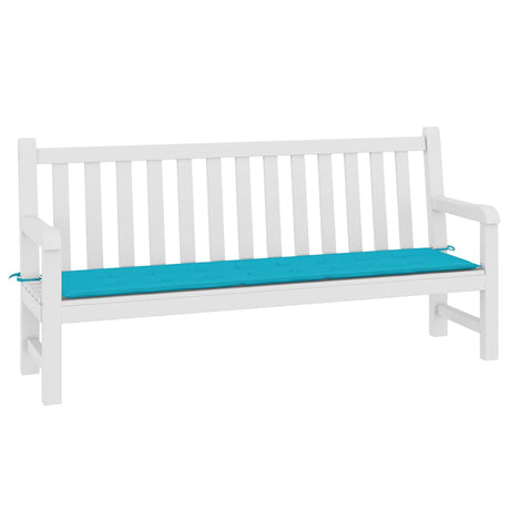 Vidaxl Garden Bench Pushion 200x50x4 cm stof turkis