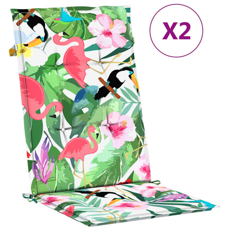 Vidaxx Garden Stol Puder 2 PCS 120x50x3 cm Stofflerfarvet flerfarvet