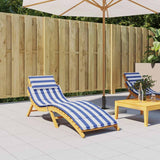 Vidaxl Lounger Cushion Striped Oxford Fabric Blå og hvid