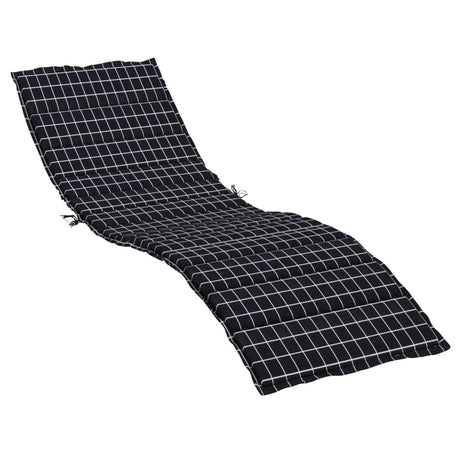 Vidaxx Lounger Cushion Diamond Pattern Oxford Stof sort sort