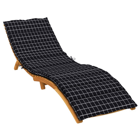 Vidaxx Lounger Cushion Diamond Pattern Oxford Stof sort sort