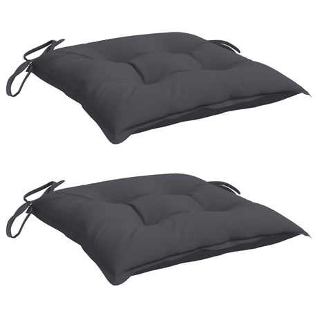 Vidaxl stoelkussens 2 st 40x40x7 cm oxford stof antracietkleurig