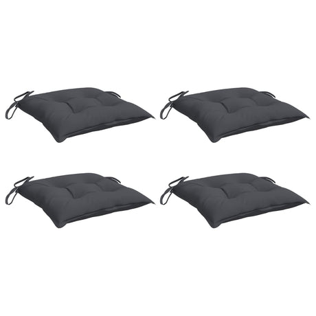 Vidaxl stoelkussens 4 st 40x40x7 cm oxford stof antracietkleurig
