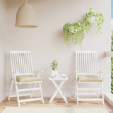 Vidaxl stolpuder 2 stk 40x40x7 cm oxford stof beige