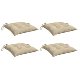 Vidaxx stolhynder 4 stk 40x40x7 cm Oxford stof beige