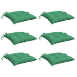 Vidaxx stolpuder 6 PCS 40x40x7 cm Oxford stofgrøn