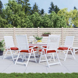 Vidaxl stolpuder 6 PCS 40x40x7 cm Oxford stof rød