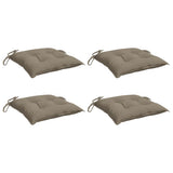 Vidaxl stoelkussens 4 st 40x40x7 cm oxford stof taupe