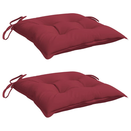 Vidaxx stolhynder 2 pcs 40x40x7 cm Oxford stofvin rød