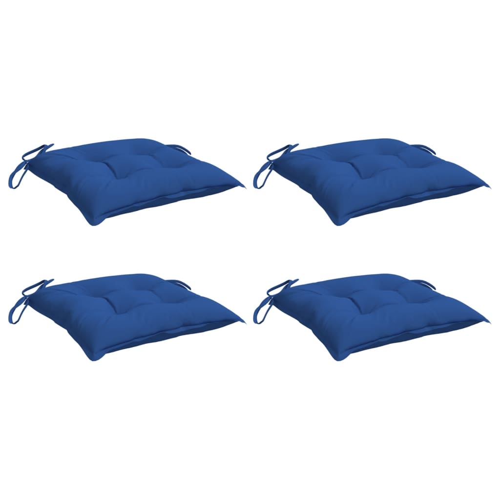 Vidaxx stolpuder 4 stk 40x40x7 cm oxford stof blå
