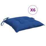Vidaxx stolhynder 6 pcs 40x40x7 cm Oxford stof blå