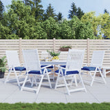 Vidaxx stolhynder 6 pcs 40x40x7 cm Oxford stof blå