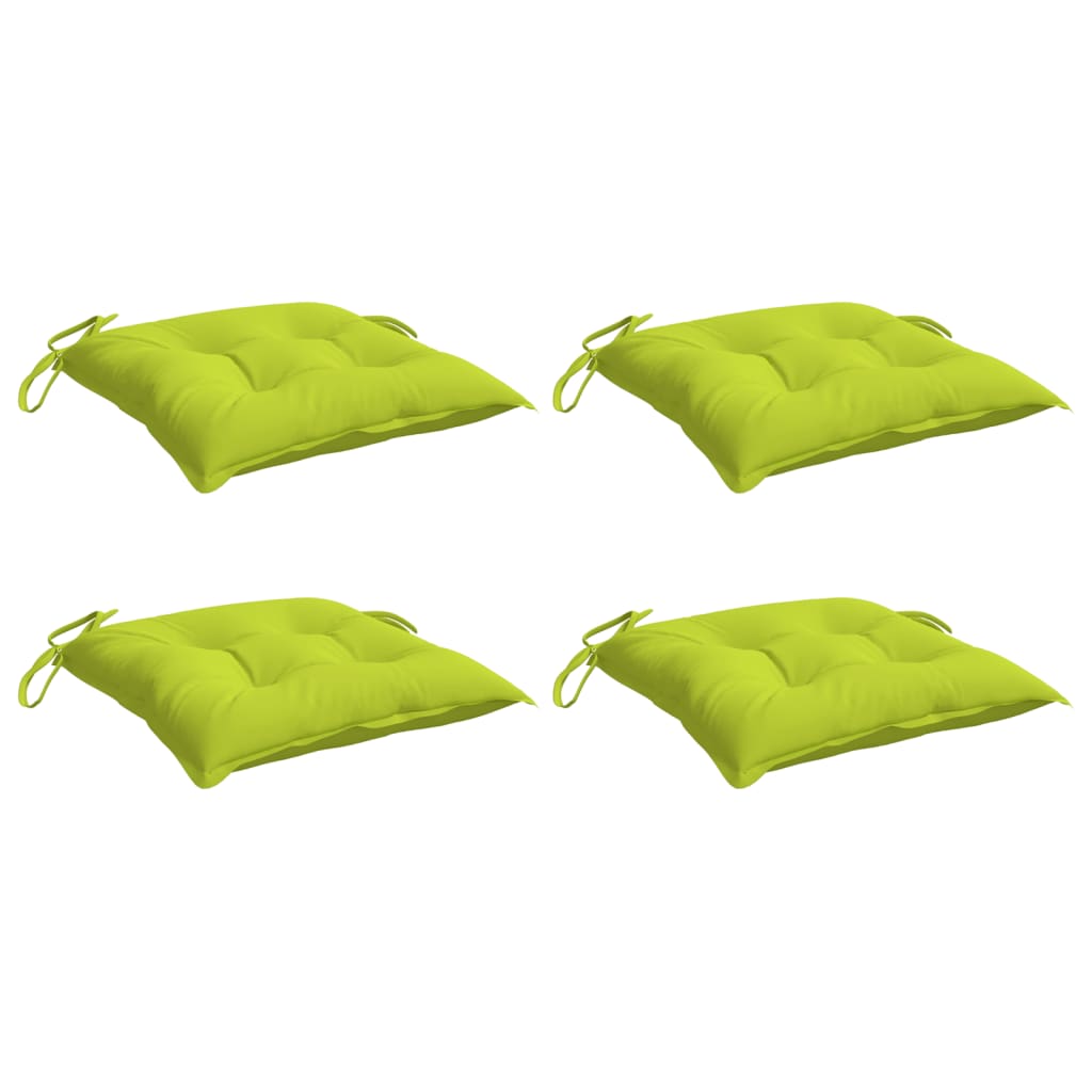 Vidaxx stolhynder 4 stk 40x40x7 cm Oxford stof lysegrøn
