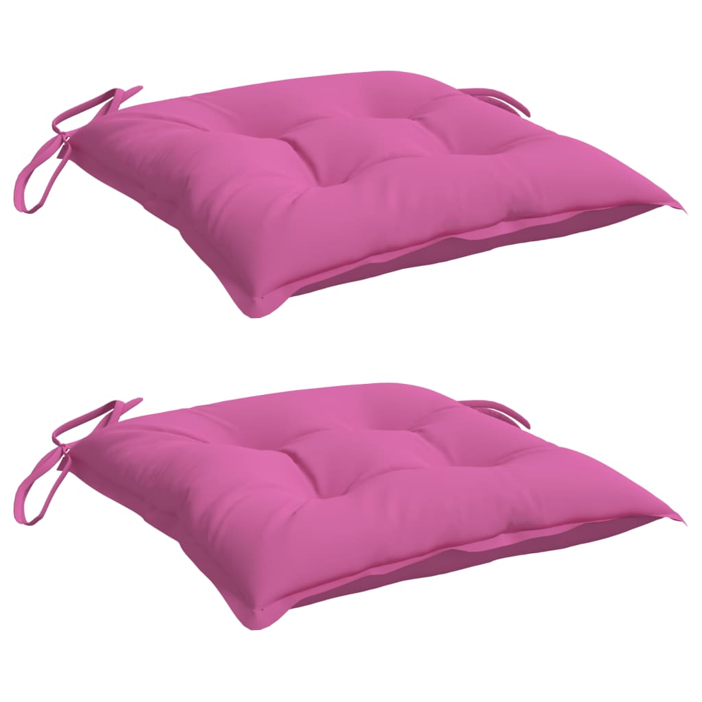 Vidaxl stolpuder 2 stk 40x40x7 cm stofrosa