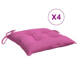 Vidaxl stolhynder 4 stk 40x40x7 cm stofrosa