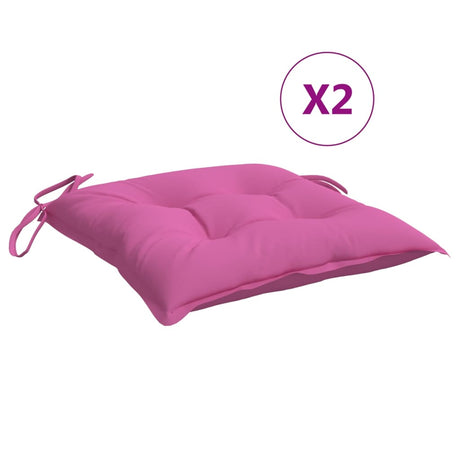 Vidaxl stolhynder 4 stk 40x40x7 cm stofrosa