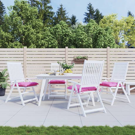 Vidaxl stolhynder 4 stk 40x40x7 cm stofrosa