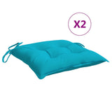 Vidaxl stolpuder 2 stk 40x40x7 cm stof turkis