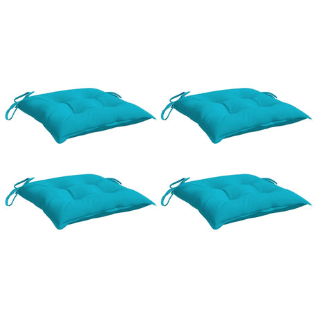 Vidaxl stolpuder 4 stk 40x40x7 cm stof turkis