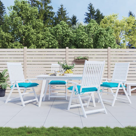 Vidaxl stolpuder 4 stk 40x40x7 cm stof turkis