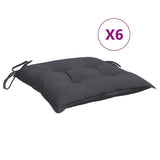 Vidaxl stolpuder 6 PCS 50x50x7 cm Oxford stof Anthracite