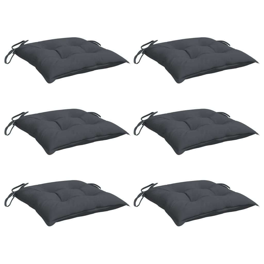 Vidaxl stolpuder 6 PCS 50x50x7 cm Oxford stof Anthracite