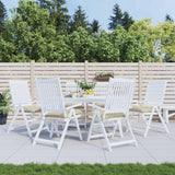 Vidaxl Palletpuder 6 PCS 50x50x7 cm Oxford Stof beige