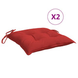 Vidaxl Palletpuder 2 PCS 50x50x7 cm Oxford stof rød