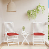 Vidaxl Palletpuder 2 PCS 50x50x7 cm Oxford stof rød