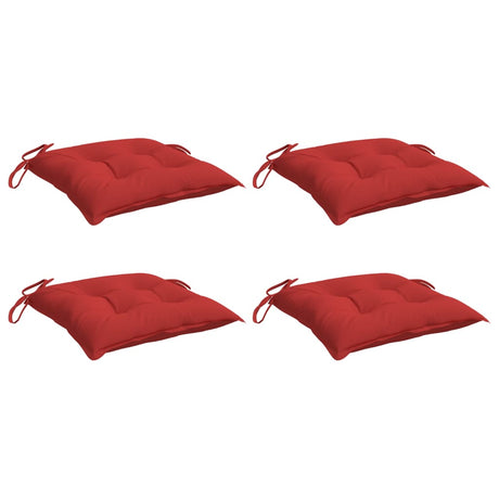 Vidaxl Palletpuder 4 PCS 50x50x7 cm Oxford stof rød
