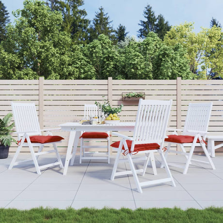 Vidaxl Palletpuder 4 PCS 50x50x7 cm Oxford stof rød