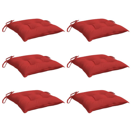 VIDAXX PALLET PUDER 6 PCS 50x50x7 cm Oxford stof rød