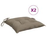 VIDAXX PALLET PUDER 2 PCS 50x50x7 cm Oxford Fabric Taupe
