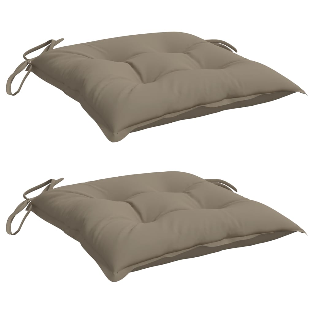 VIDAXX PALLET PUDER 2 PCS 50x50x7 cm Oxford Fabric Taupe