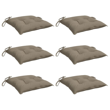 Vidaxl Palletpuder 6 PCS 50x50x7 cm Oxford Fabric Taupe