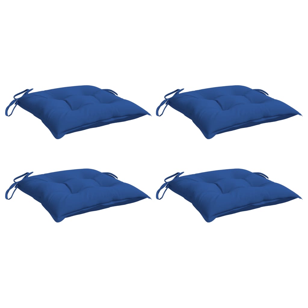 Vidaxl Palletpuder 4 PCS 50x50x7 cm Oxford stofblå
