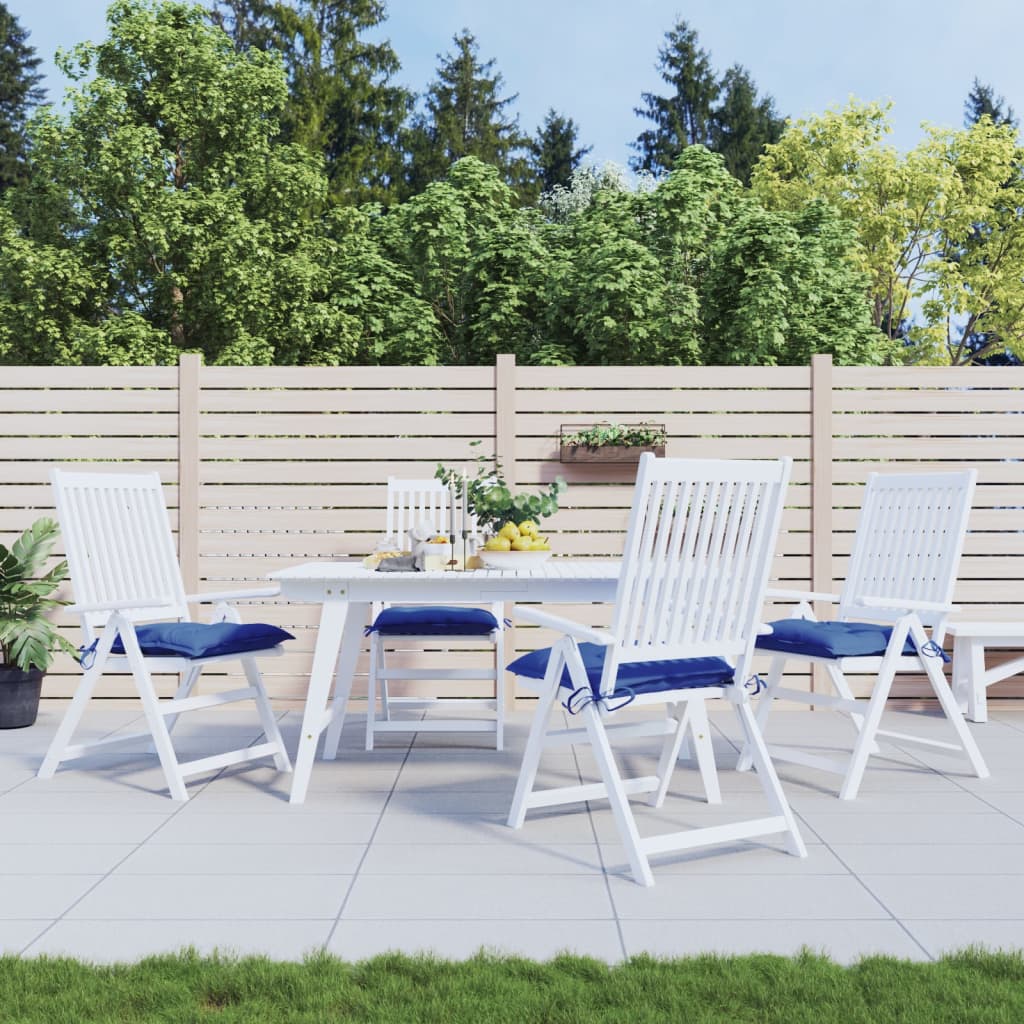Vidaxl Palletpuder 4 PCS 50x50x7 cm Oxford stofblå