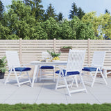 Vidaxl Palletpuder 4 PCS 50x50x7 cm Oxford stofblå