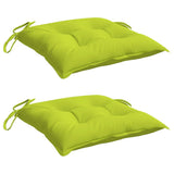 Vidaxl Palletpuder 2 PCS 50x50x7 cm Oxford stof lysegrøn